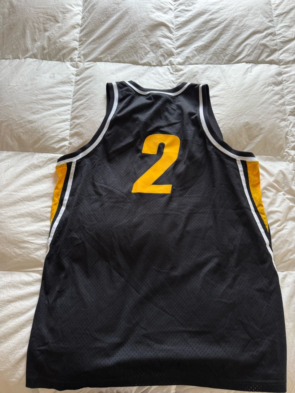 Nike Black and Gold Iowa Basketball Jersey #2 - Picture 2 of 2